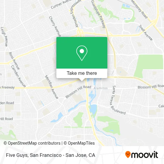 Five Guys map