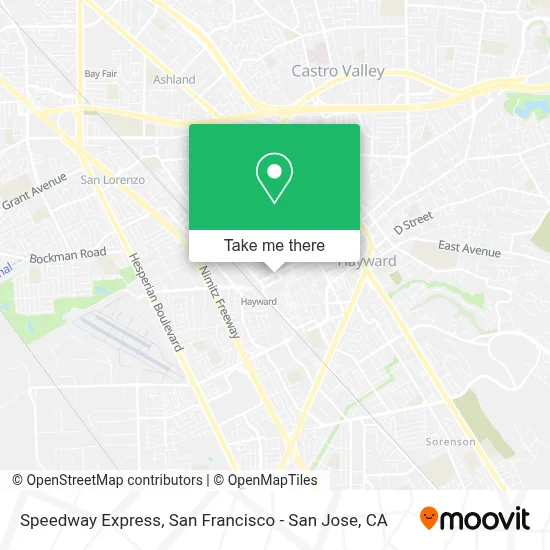 Speedway Express map