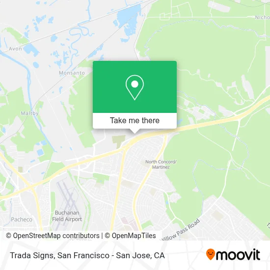 Trada Signs map