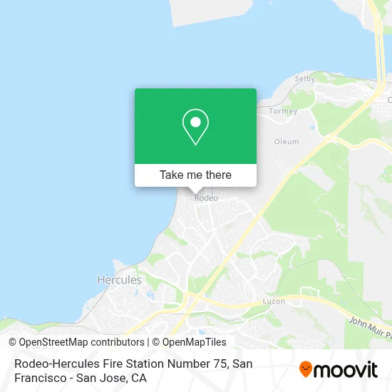 Rodeo-Hercules Fire Station Number 75 map