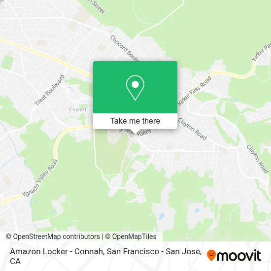 Amazon Locker - Connah map