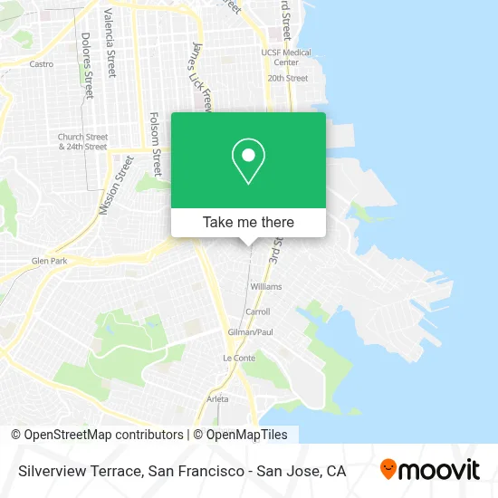 Silverview Terrace map