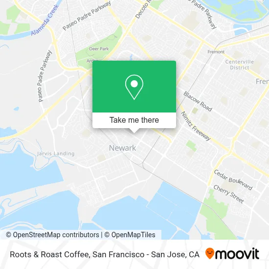 Roots & Roast Coffee map