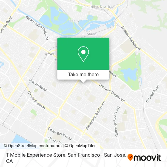 T-Mobile Experience Store map