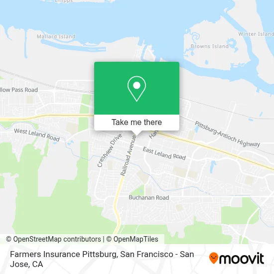 Farmers Insurance Pittsburg map