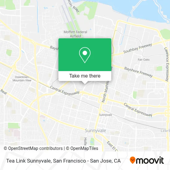 Tea Link Sunnyvale map