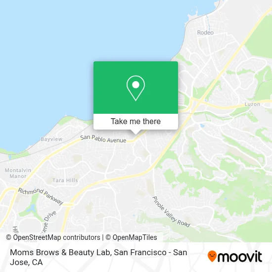 Moms Brows & Beauty Lab map