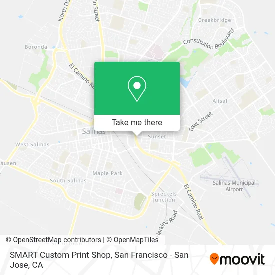 SMART Custom Print Shop map
