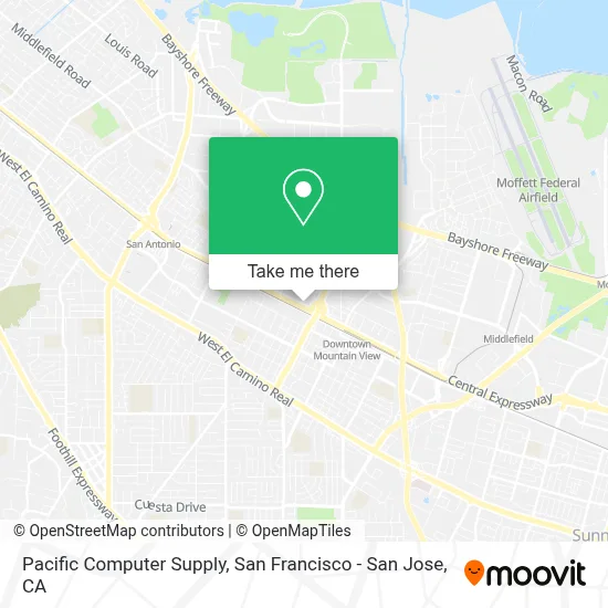 Pacific Computer Supply map