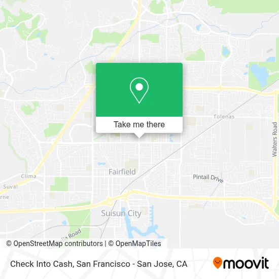Check Into Cash map