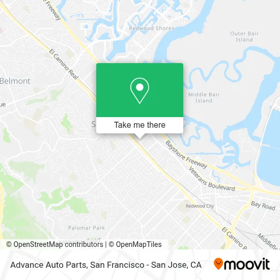 Advance Auto Parts map