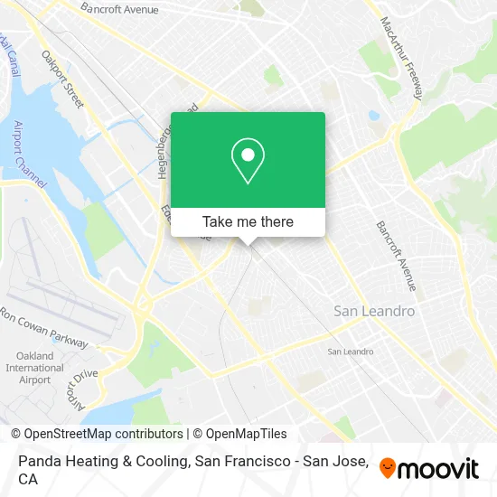 Panda Heating & Cooling map