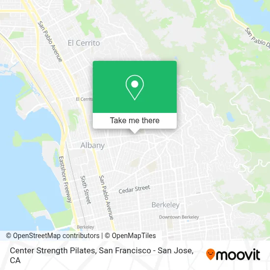 Center Strength Pilates map