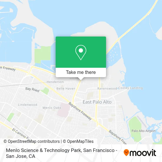 Menlo Science & Technology Park map