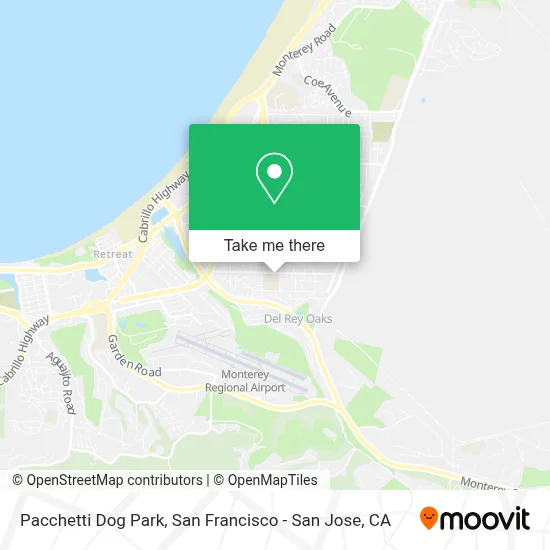 Pacchetti Dog Park map