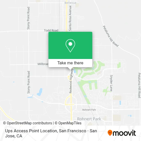 Ups Access Point Location map