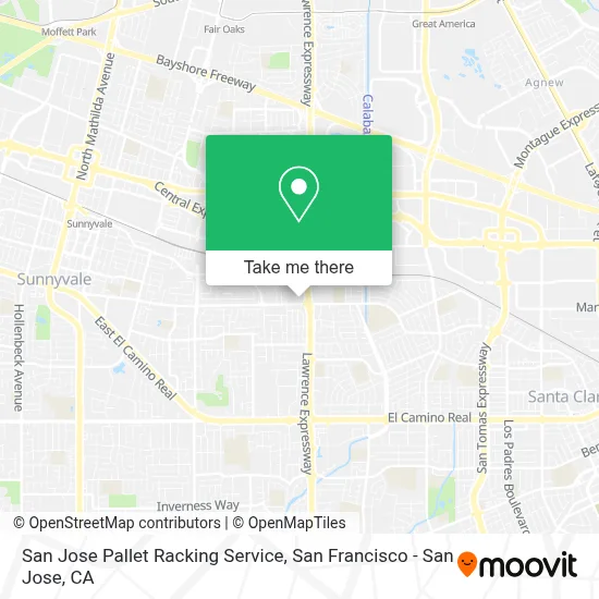 San Jose Pallet Racking Service map