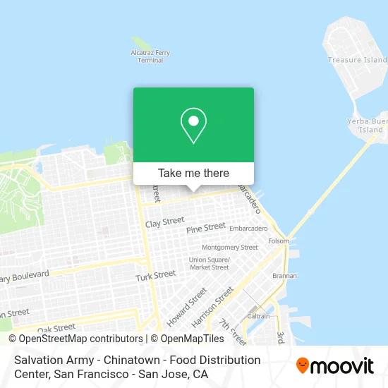 Salvation Army - Chinatown - Food Distribution Center map