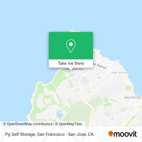 Pg Self Storage map