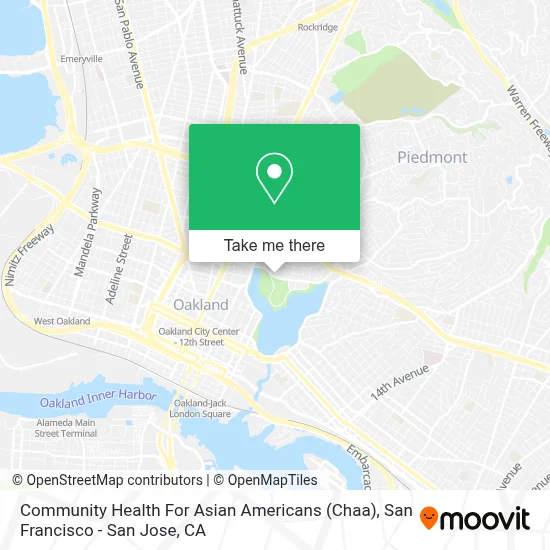 Community Health For Asian Americans (Chaa) map
