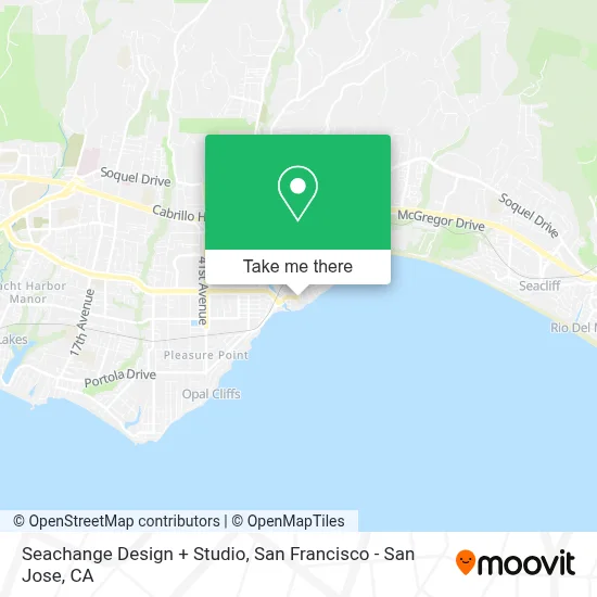 Seachange Design + Studio map