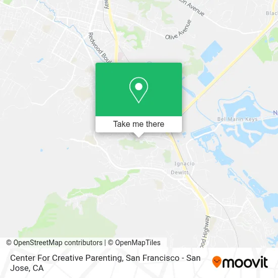 Center For Creative Parenting map