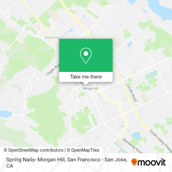 Spring Nails- Morgan Hill map
