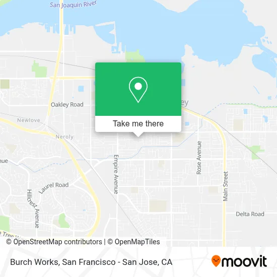Burch Works map