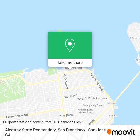 Alcatraz State Penitentiary map