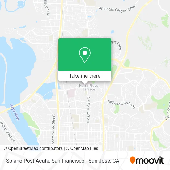 Solano Post Acute map