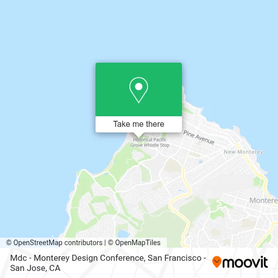 Mdc - Monterey Design Conference map