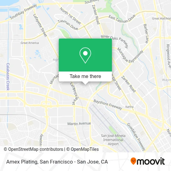Amex Plating map