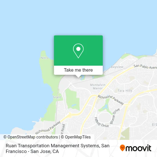 Ruan Transportation Management Systems map