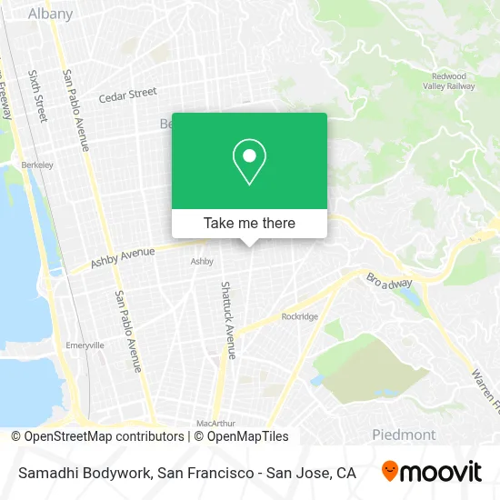 Samadhi Bodywork map