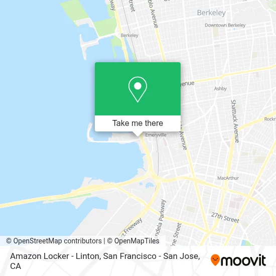 Amazon Locker - Linton map