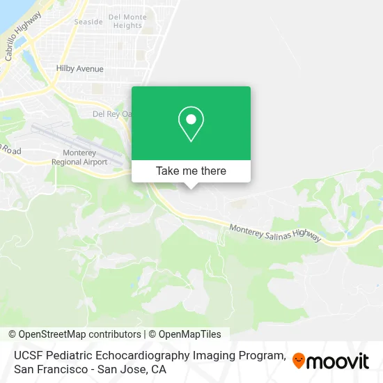 UCSF Pediatric Echocardiography Imaging Program map