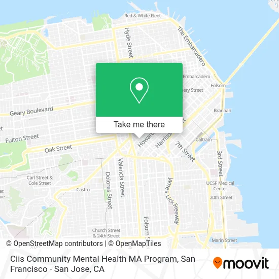 Ciis Community Mental Health MA Program map