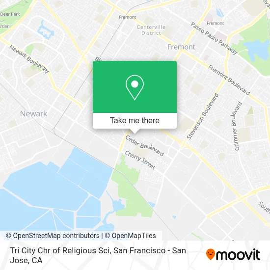 Tri City Chr of Religious Sci map