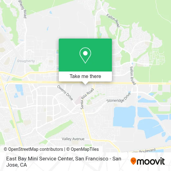 East Bay Mini Service Center map