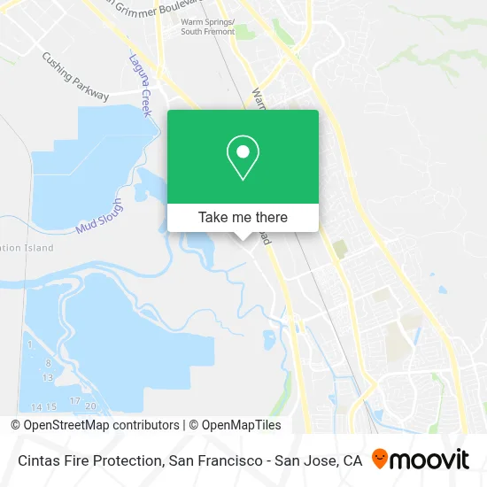 Cintas Fire Protection map