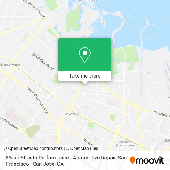Mean Streets Performance - Automotive Repair map