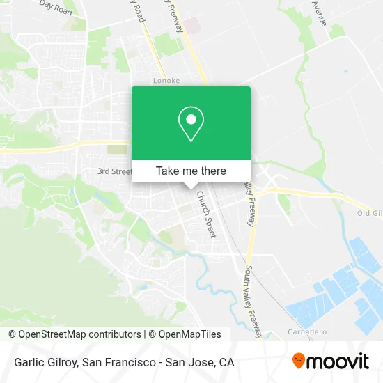 Garlic Gilroy map