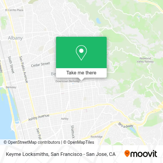 Keyme Locksmiths map
