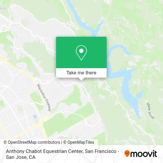 Anthony Chabot Equestrian Center map