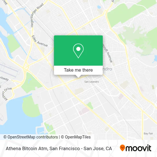Athena Bitcoin Atm map