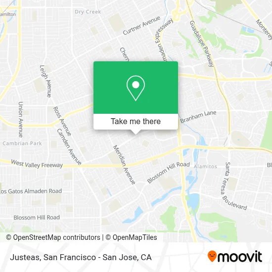 Justeas map