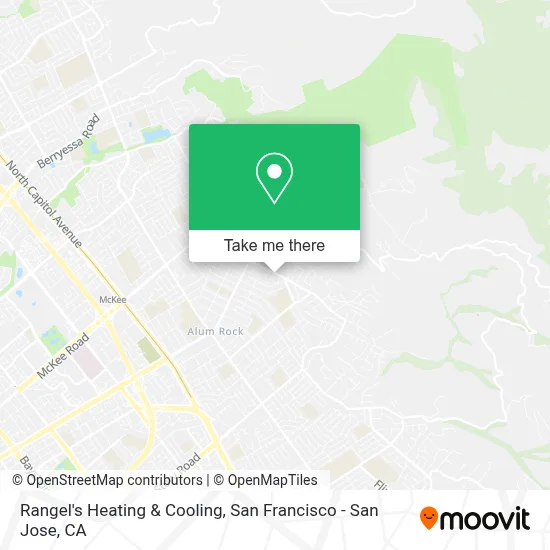 Rangel's Heating & Cooling map