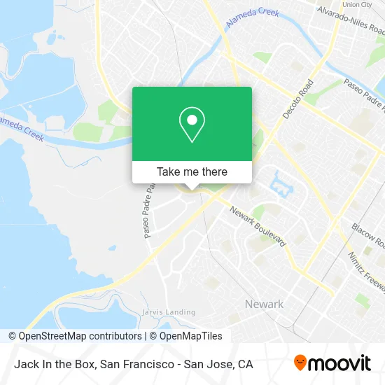 Jack In the Box map