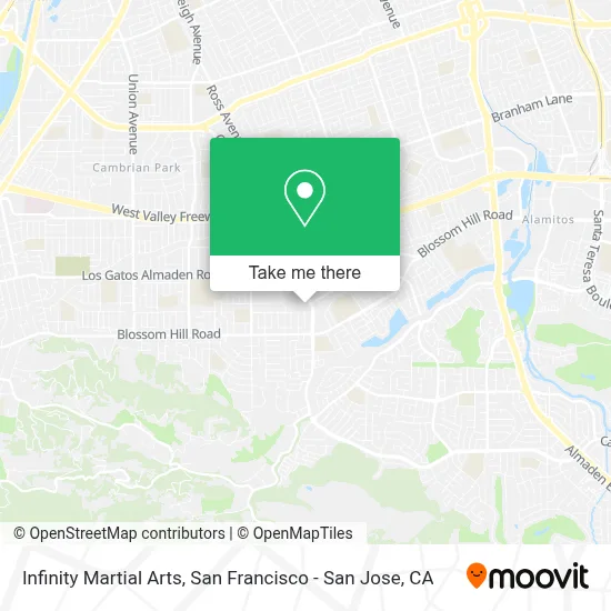 Infinity Martial Arts map