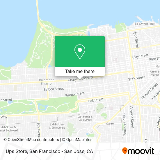 Ups Store map